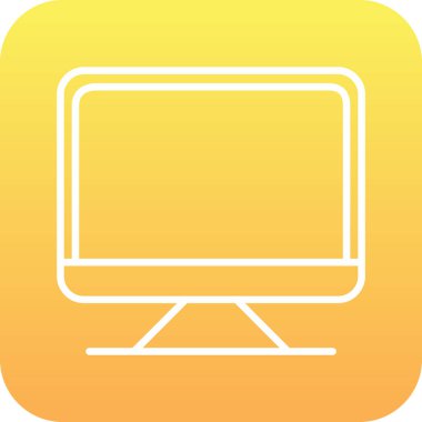 bilgisayar ekran simge vektör çizim