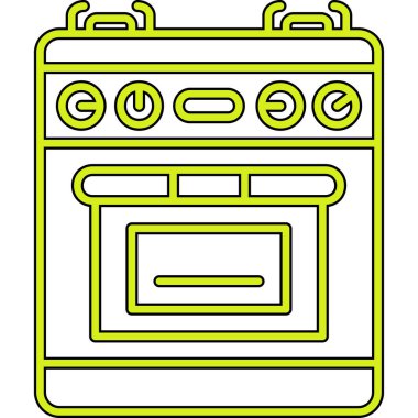 Çizgi film fırınının vektör çizimi