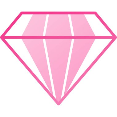 Elmas simgesi vektör illüstrasyonu