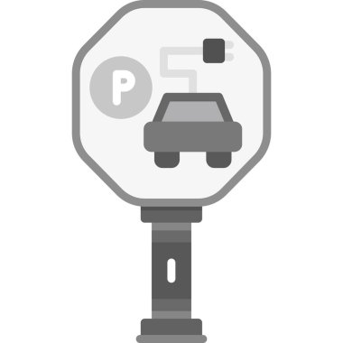 Otomobil park lambası simgesi - taslak biçimi