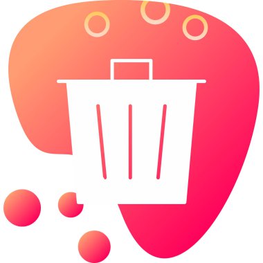 Çöp simgesi, vektör çizimi