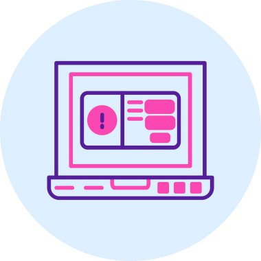 Bilgisayar simgesi. vektör illüstrasyonu