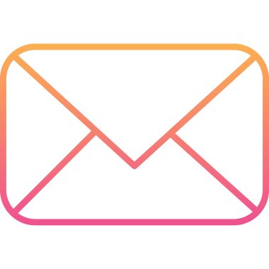 E-posta. Web simgesi basit illüstrasyon