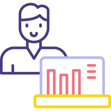 Analiz iş veri simgesi ana hat biçiminde