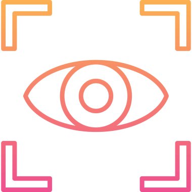 Göz simgesinin vektör illüstrasyonu