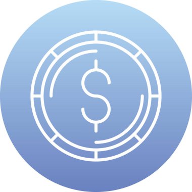 Para için. Web simgesi basit illüstrasyon