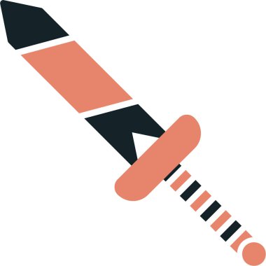 kılıç ağ simgesi, vektör illüstrasyonu