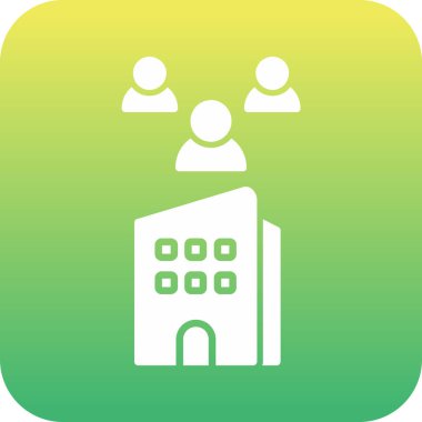 Benzersiz ev vektör simgesi