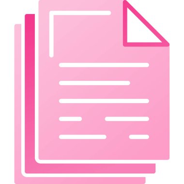 belge dosya simgesi, basit vektör illüstrasyonu