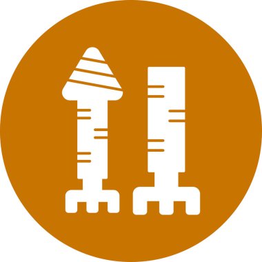 roket vektör simgesi modern basit illüstrasyon