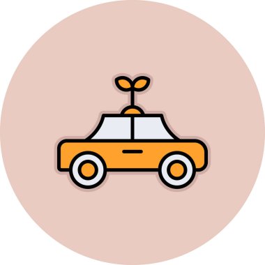 - Araba. Web simgesi basit illüstrasyon