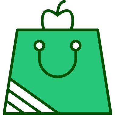 Alışveriş sepeti vektör simgesi