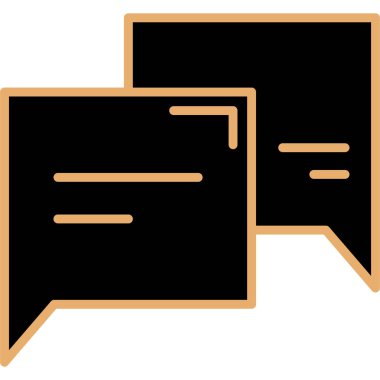 Sohbet simgesi vektör illüstrasyonu