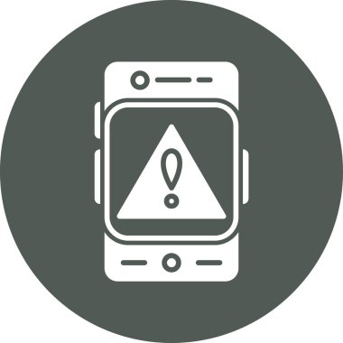 Cep telefonu simgesi, vektör illüstrasyonu