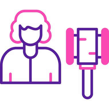 mikrofon simgesi vektör illüstrasyonu