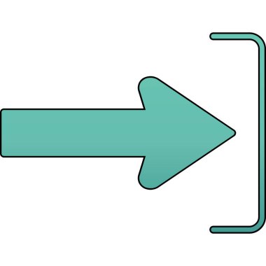 ok simgesinin vektör illüstrasyonu