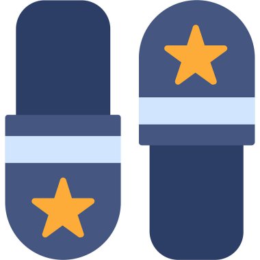 Noel süsleme ikonu, vektör noel şapkası