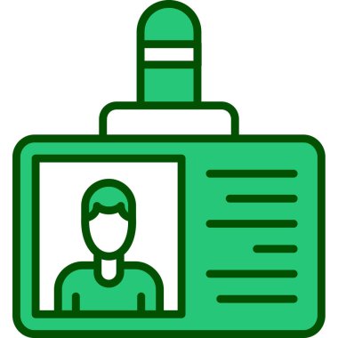 Kimlik kartı. Basit resimleme