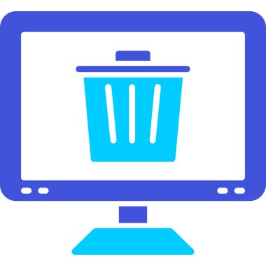 Web simgesi, vektör illüstrasyonunu sil