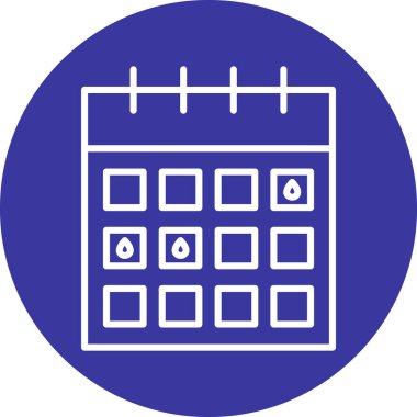 Takvim. Web simgesi basit illüstrasyon