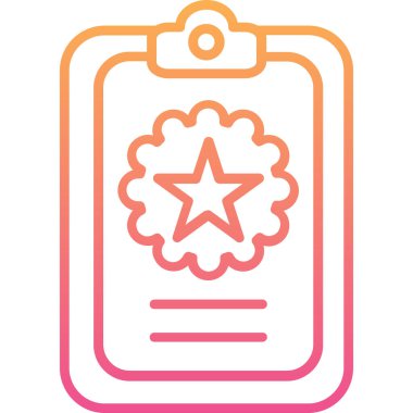 Bir yıldız simgesinin vektör illüstrasyonu