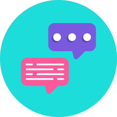 konuşma balonu simgesi, vektör illüstrasyonu