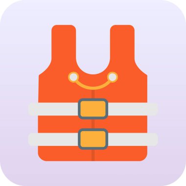 sırt çantası simgesi, basit vektör illüstrasyonu