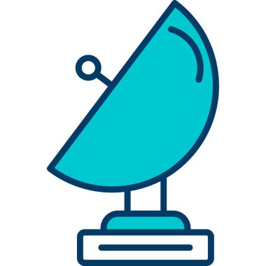 uydu anten ikonu vektör illüstrasyonu