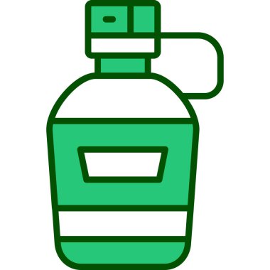 şişe içecek ikonu dolgulu taslak biçiminde