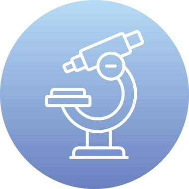 Teleskop. Web simgesi basit illüstrasyon