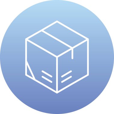 kutu simgesi vektör illüstrasyonu