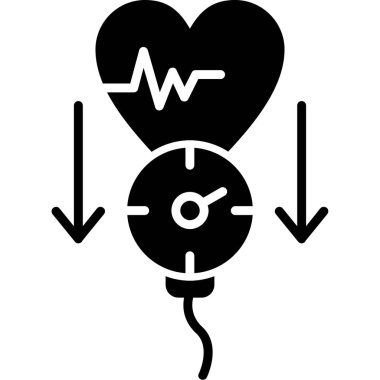 Oklu kalp. Basit tasarım.