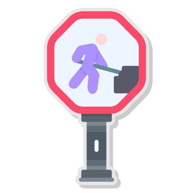 Dur tabelası. Web simgesi basit illüstrasyon