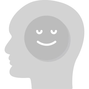 Gülümseyen bir adamın kafası.