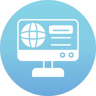 izleyici vektör simgesi modern basit illüstrasyon