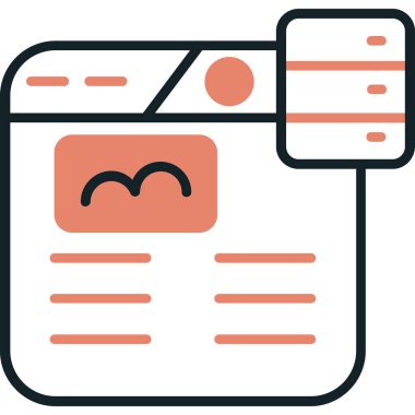 Kitap. Web simgesi vektör illüstrasyonu