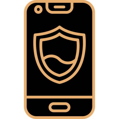 akıllı telefon simgesi vektör illüstrasyonu