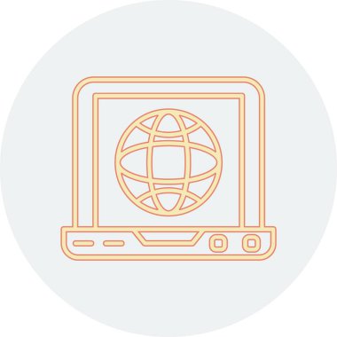 Dünya simgesinin vektör illüstrasyonu