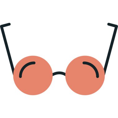 Gözlük. Web simgesi basit illüstrasyon