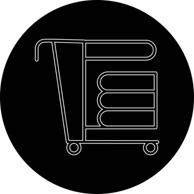 Sepet ikonu vektör illüstrasyonu