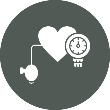 Bir kalp simgesinin vektör illüstrasyonu