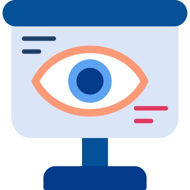 Göz simgesi vektör illüstrasyonu