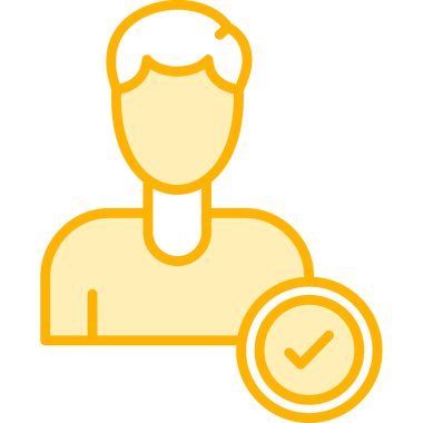 İnsan simgesinin vektör illüstrasyonu