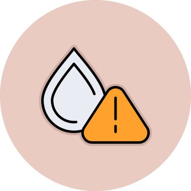 warning sign. web icon simple illustration