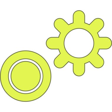 Seo ve teknoloji simgesinin vektör illüstrasyonu