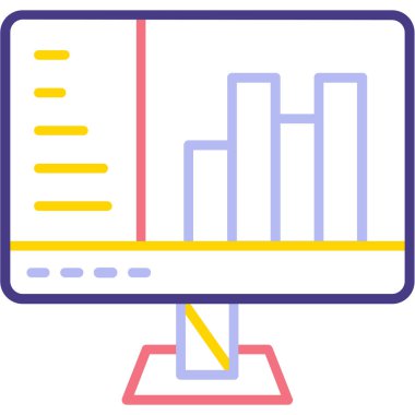 Bilgisayar ekranı. Basit tasarım