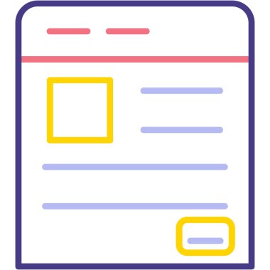 tarayıcı web simgesi, basit illüstrasyon tasarımı