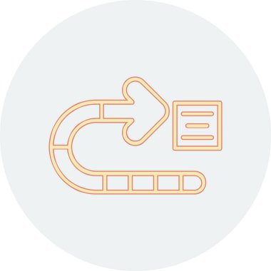 Simge, yol ve trafik işareti. Web sembolü için uygun. Uzun gölge tasarımı. Düzenlenebilir vuruş şablonu tasarım vektörü. basit sembol