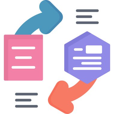 Dosya. Web simgesi basit illüstrasyon