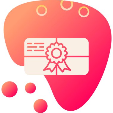 Bir kalp etiketinin vektör illüstrasyonu